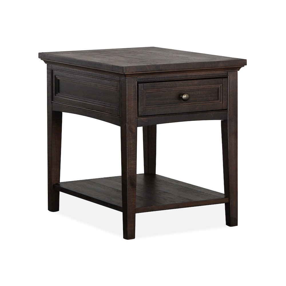 Westley Falls Graphite Rectangular End Table. Picture 1