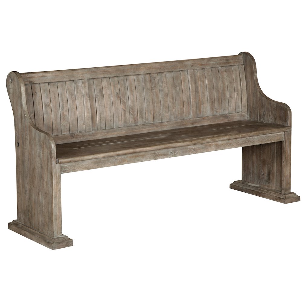 Tinley Park Dove Tail Grey Bench. Picture 1