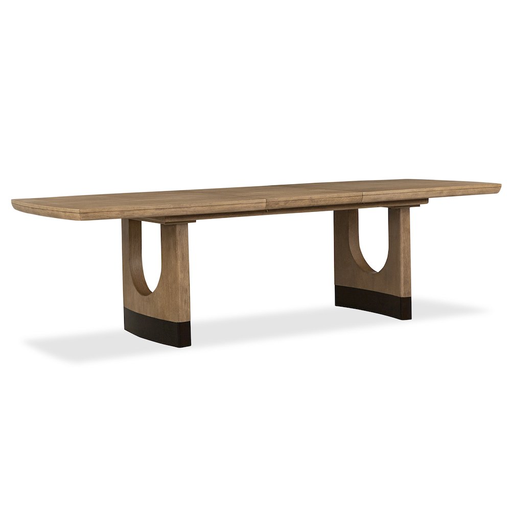 Tristan Swiss Coffee Extendable Trestle Dining Table. Picture 4