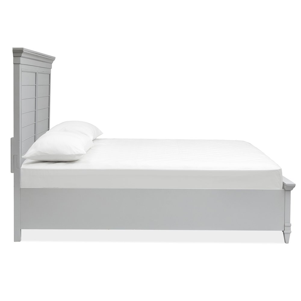 Charleston Harbor Gray Queen Grey Panel Storage Bed. Picture 4
