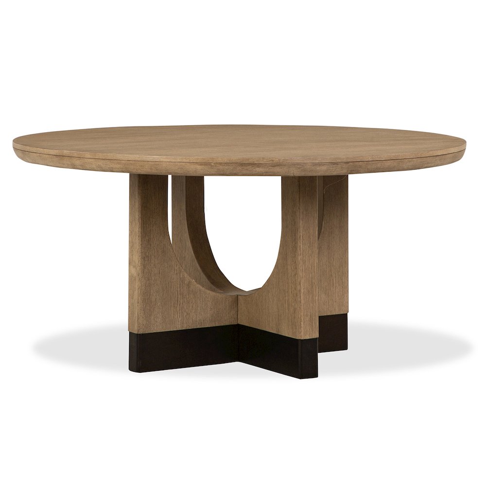 Tristan Swiss Coffee 60" Round Dining Table. Picture 1