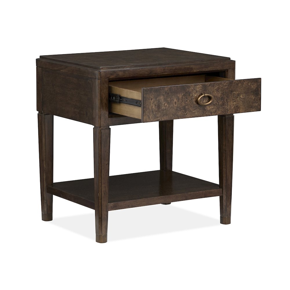 Rowan Espresso Open Nightstand. Picture 5