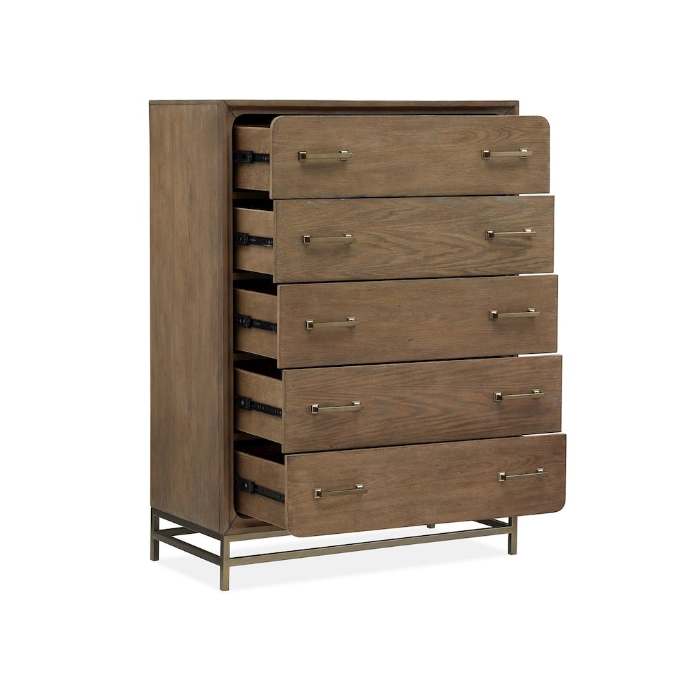 Lindon Belgian Wheat And Coffee Bean Drawer Chest. Picture 4