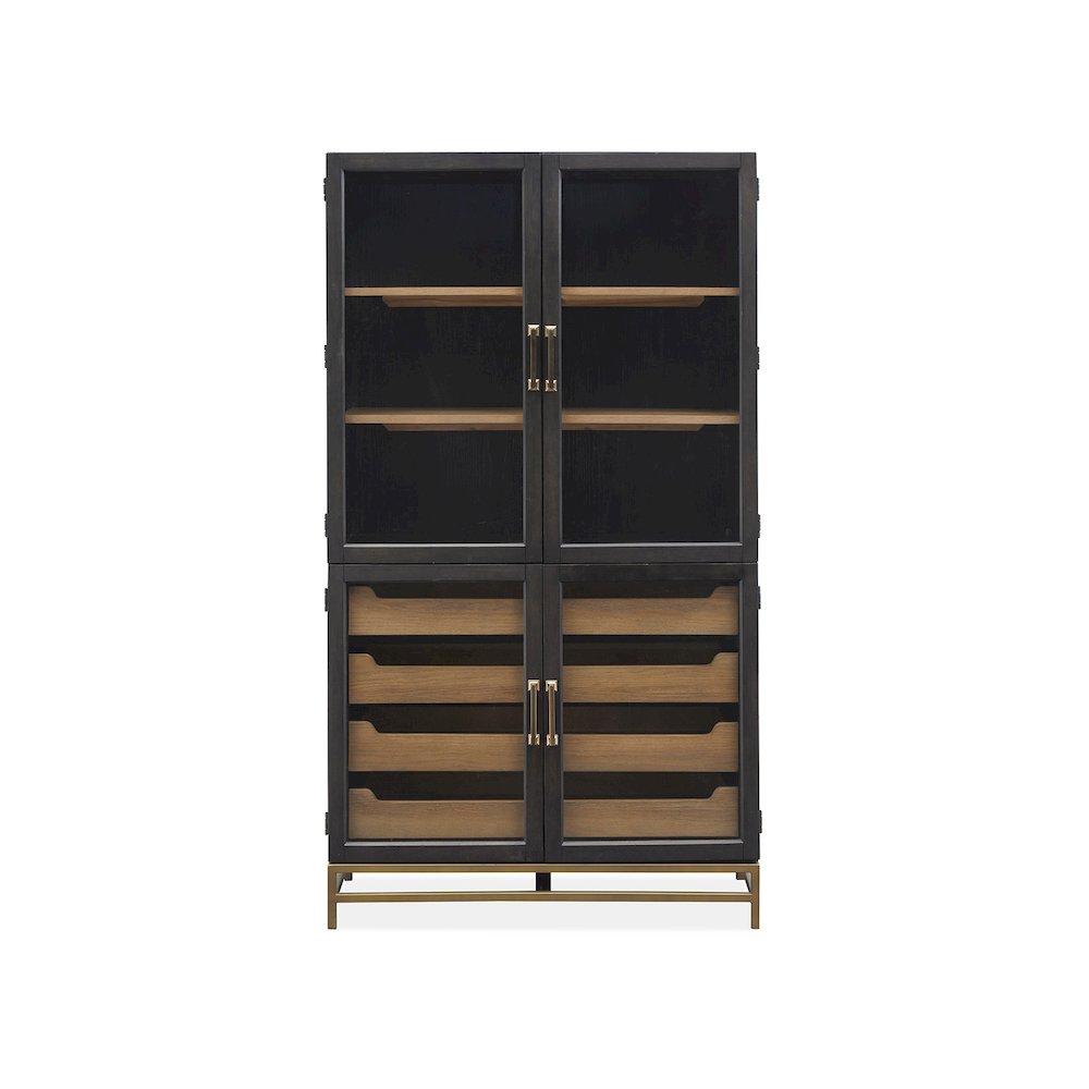Lindon Coffee Bean Two Tone Cabinet. Picture 2