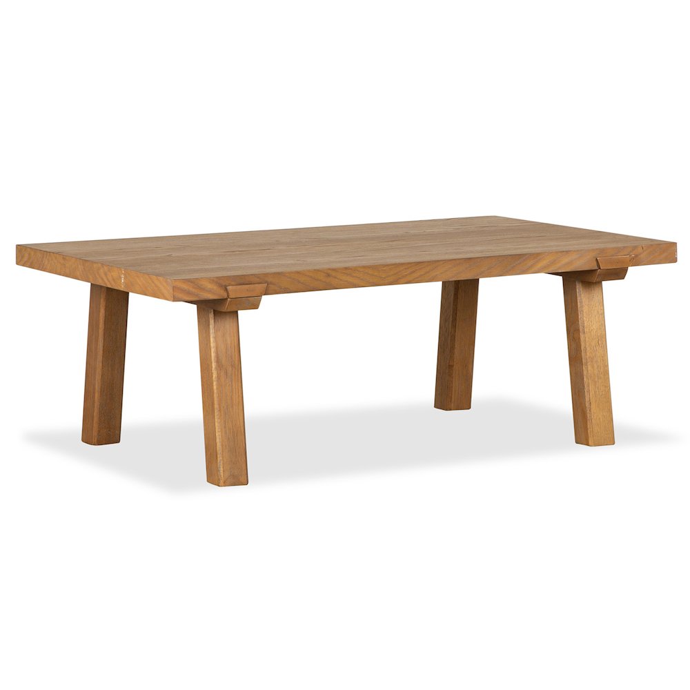 Lindon Belgian Wheat Rectangular Cocktail Table. Picture 1
