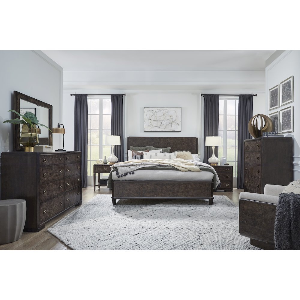 Rowan Espresso King Panel Bed. Picture 5