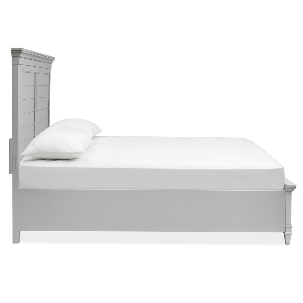 Charleston Harbor Gray Queen Grey Panel Bed. Picture 3