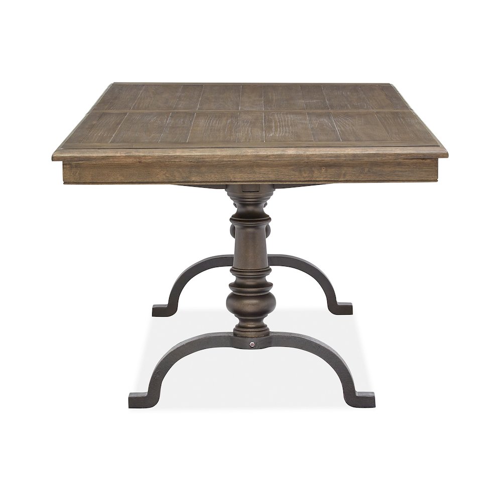 Roxbury Manor Homestead Brown Extendable Rectangular Dining Table. Picture 6