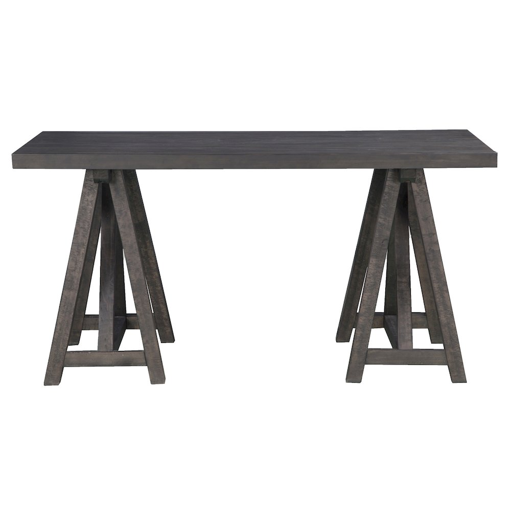 Sutton Place Weathered Charcoal Desk. Picture 2