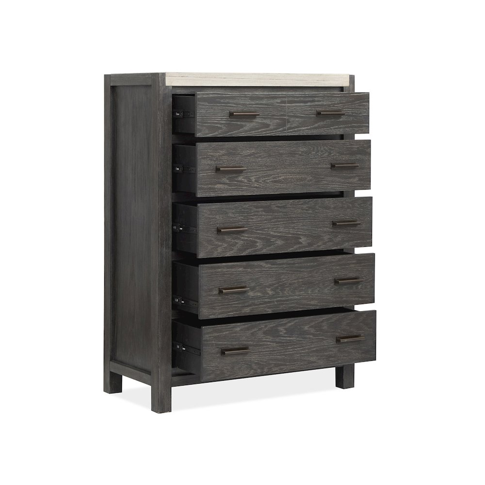 Plum Creek Ravenwood Black Drawer Chest. Picture 4
