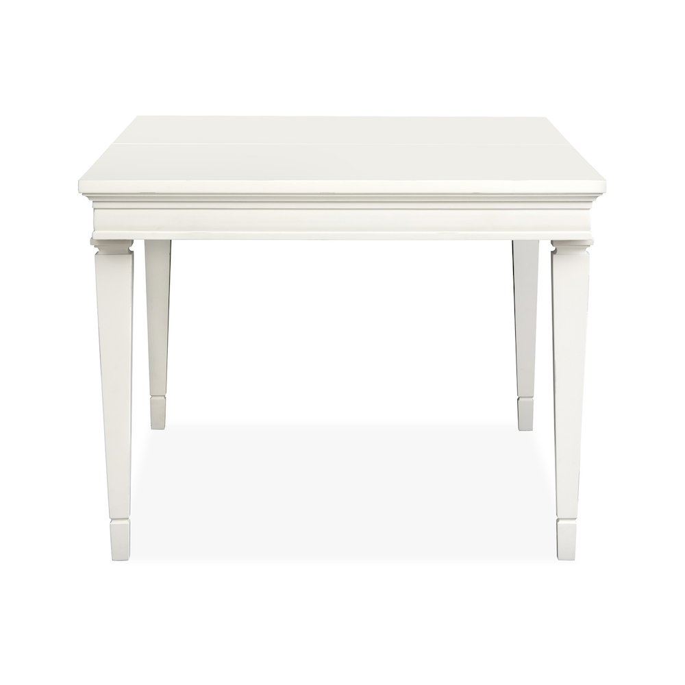 Willowbrook Egg Shell White Extendable Rectangular Dining Table. Picture 3
