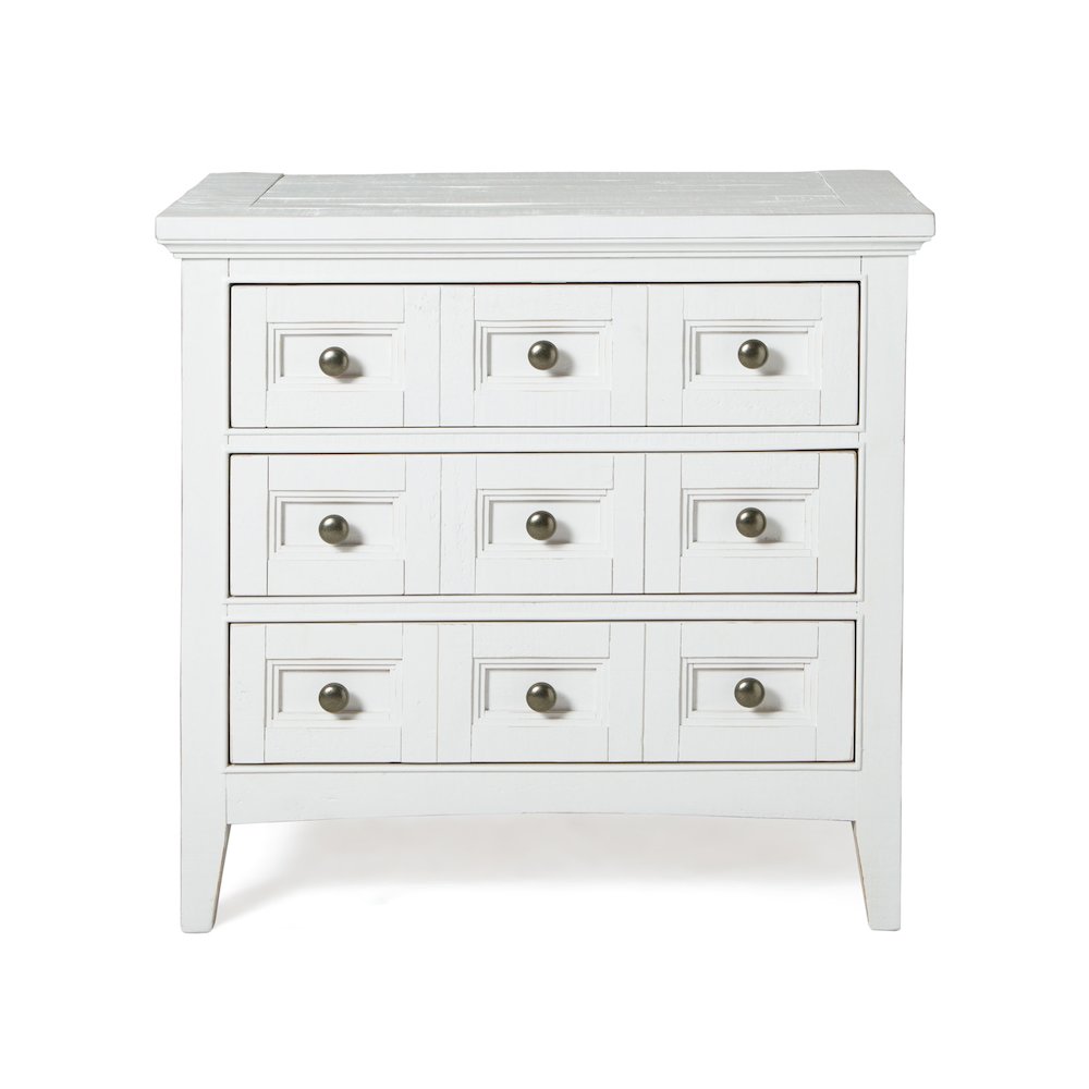 Heron Cove Chalk White And Dovetail Grey Drawer Nightstand. Picture 2