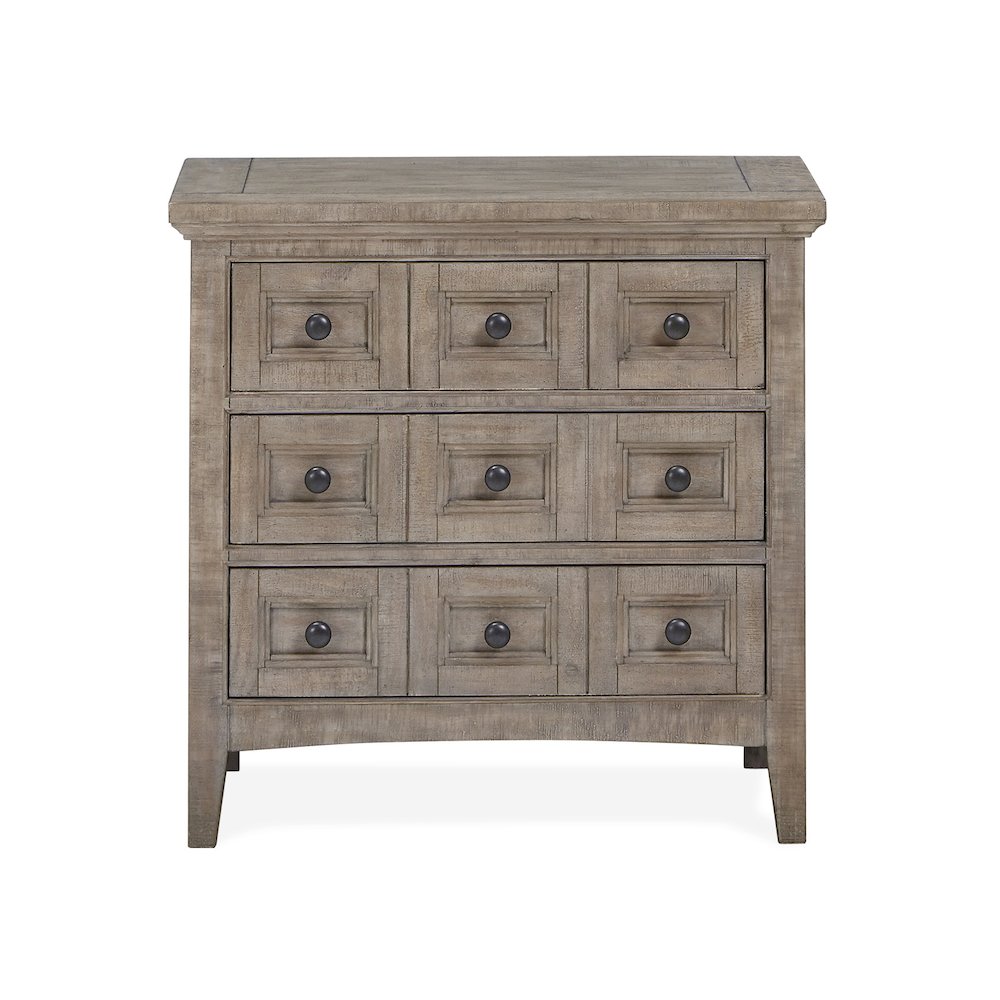 Paxton Place Dovetail Grey Drawer Nightstand. Picture 2