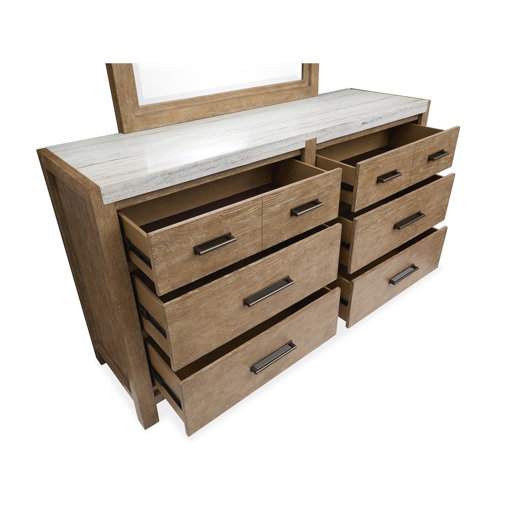 Plum Creek Sierra Brown Drawer Dresser. Picture 2