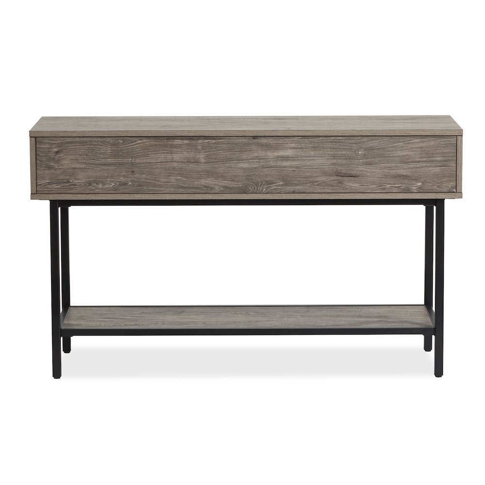 Fenwick Whitetail Brown And Smoke Glass Rectangular Sofa Table. Picture 5