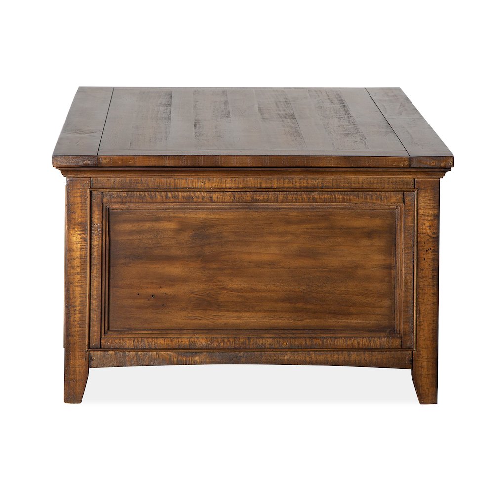 Bay Creek Toasted Nutmeg Lift Top Storage Cocktail Table With Casters. Picture 4