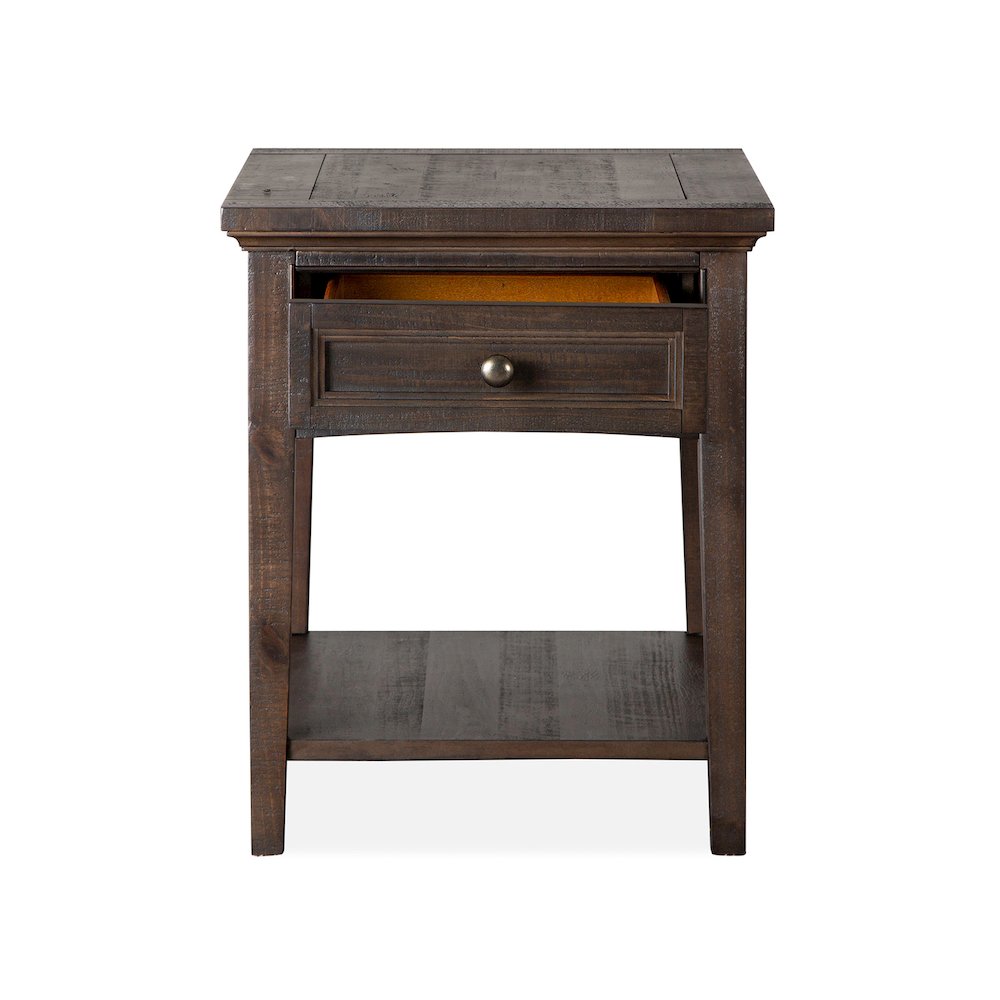 Westley Falls Graphite Rectangular End Table. Picture 6
