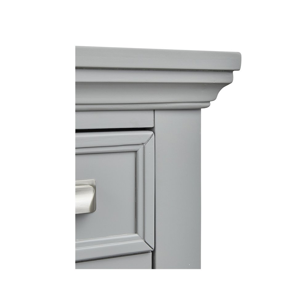 Charleston Harbor Gray Grey Drawer Chest. Picture 6