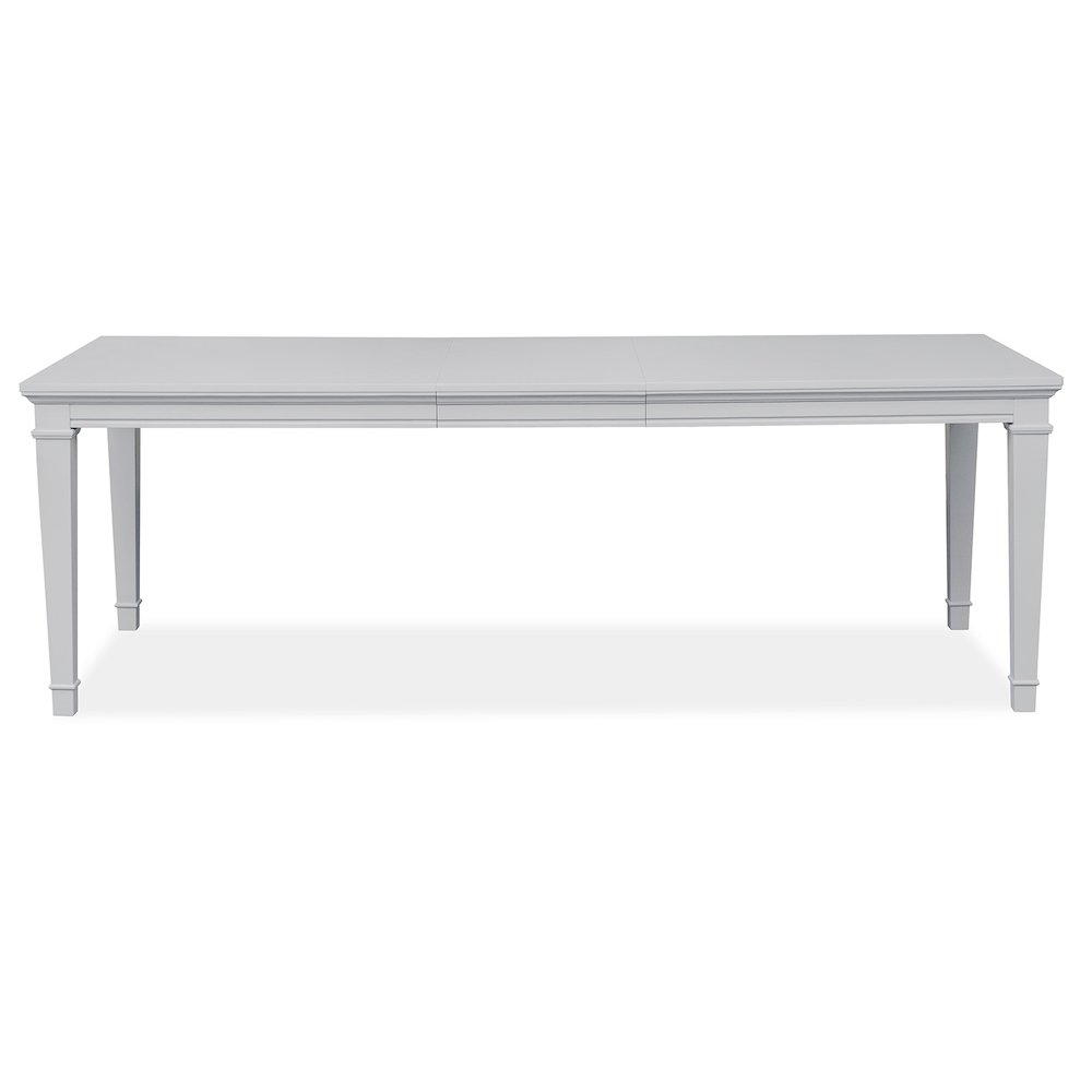 Charleston Harbor Gray Grey Extendable Rectangular Dining Table. Picture 6