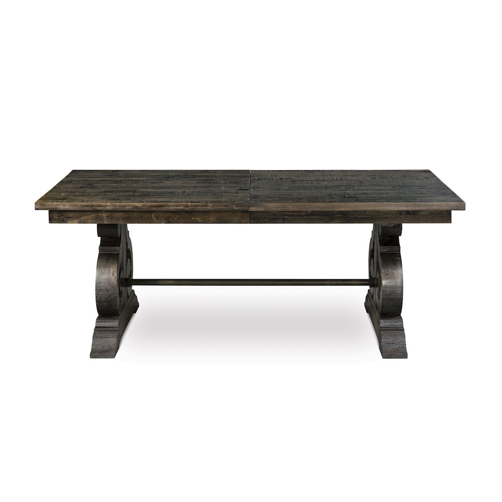 Bellamy Peppercorn Extendable Rectangular Dining Table. Picture 2
