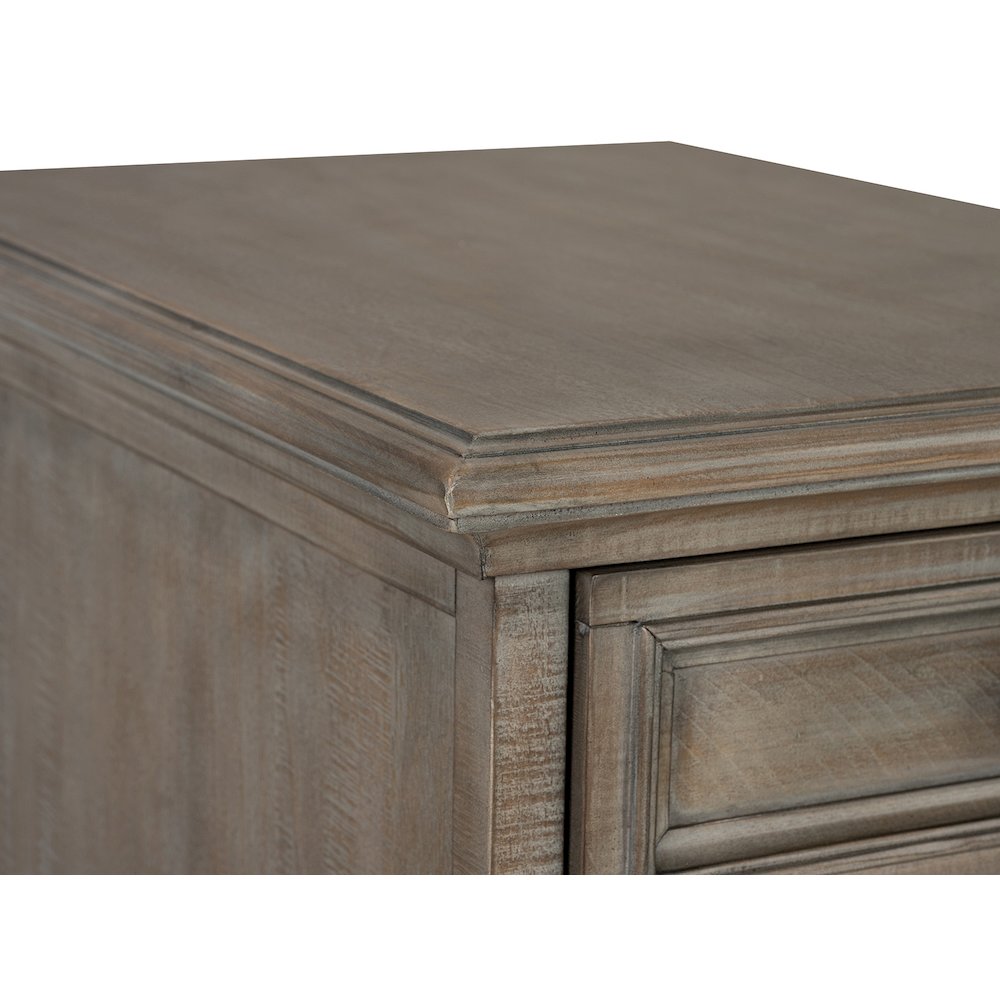 Lancaster Dovetail Grey Chairside End Table. Picture 9