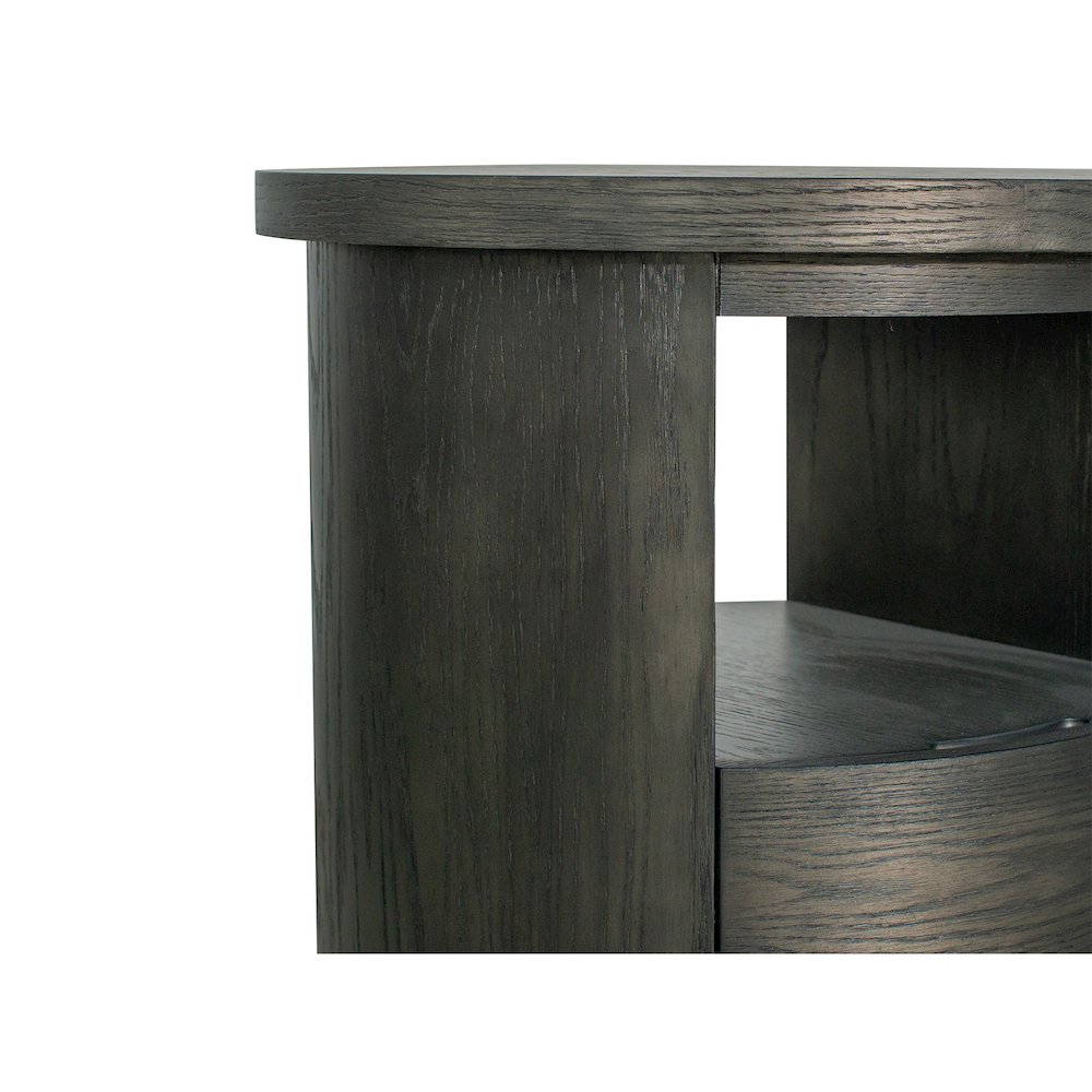 Bosley Coffee Bean Round End Table. Picture 8