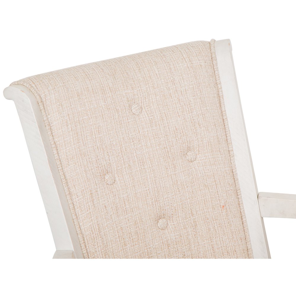 Bronwyn Alabaster Fully Upholstered Swivel Chair. Picture 4