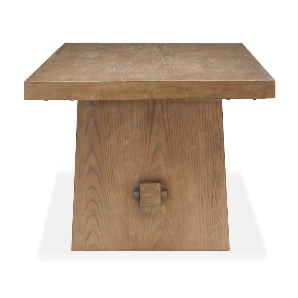 Lindon Belgian Wheat Trestle Dining Table. Picture 3