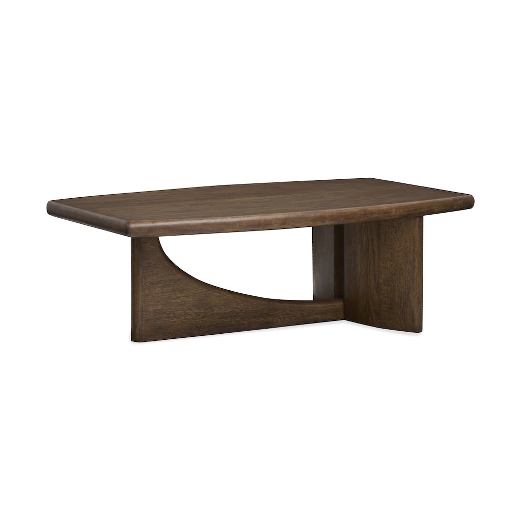 Phoebe Sienna Brown Rectangular Cocktail Table. Picture 2