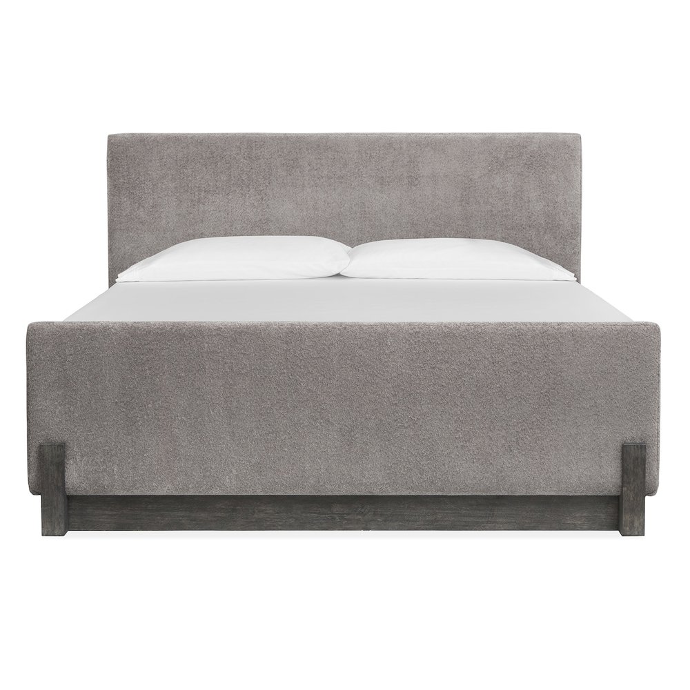 Kinsley Black Heron Queen Upholstered Panel Bed. Picture 2