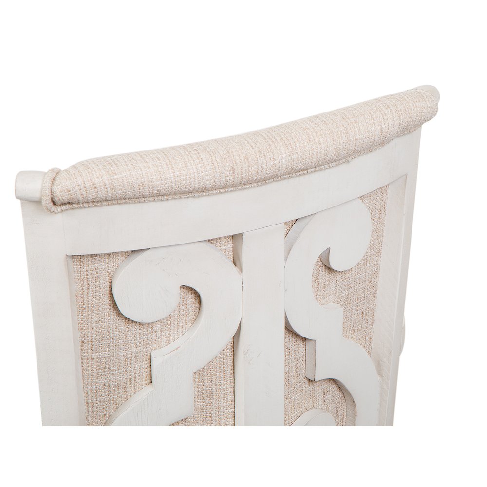 Bronwyn Alabaster Fully Upholstered Swivel Chair. Picture 5
