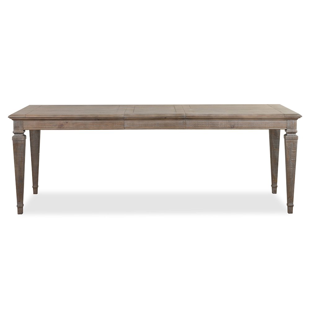 Lancaster Dovetail Grey Extendable Rectangular Dining Table. Picture 2
