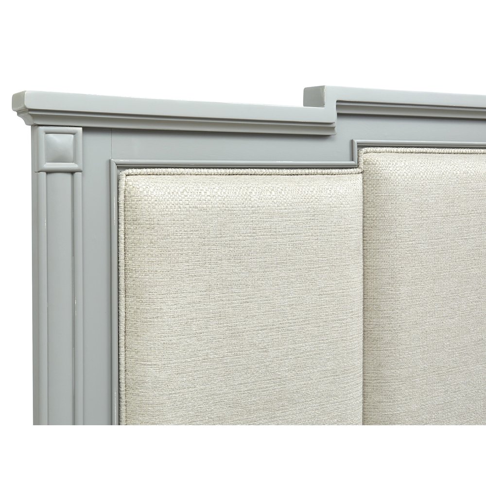 Glenbrook Pebble Queen Upholstered Panel Bed. Picture 4