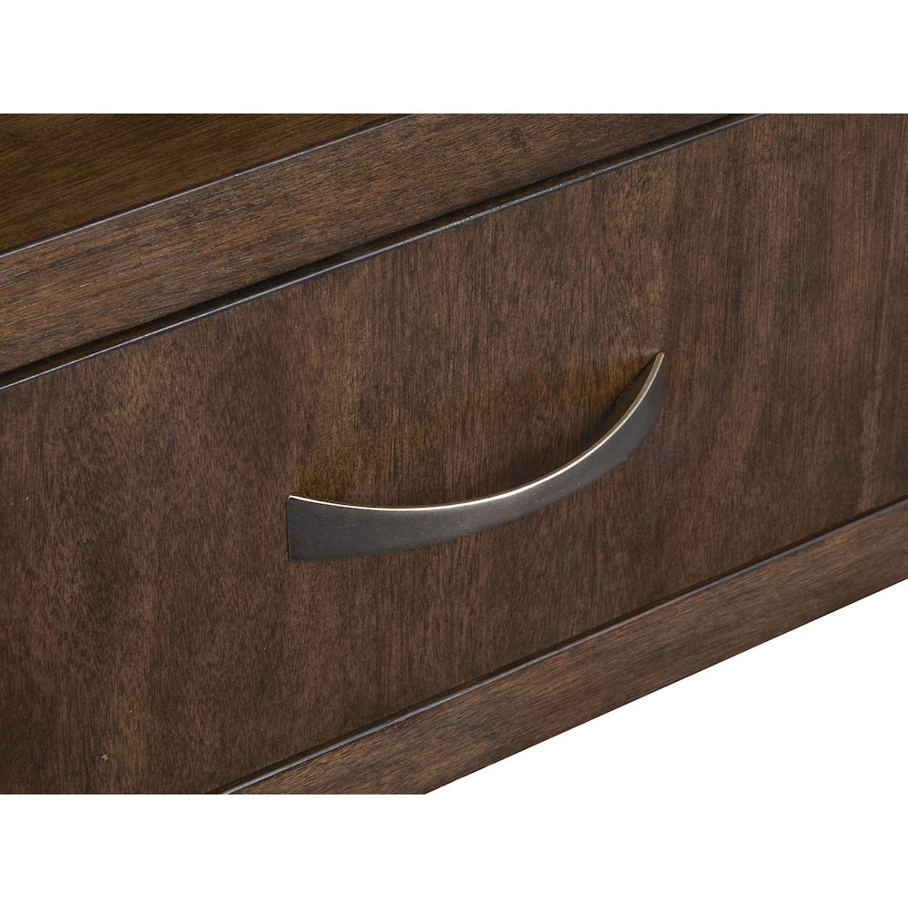 Mcpherson Burnt Umber Round Cocktail Table With Casters. Picture 15