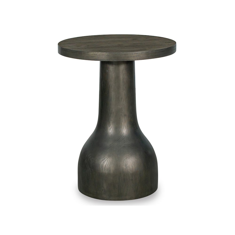 Bosley Coffee Bean Round Accent Table. Picture 1