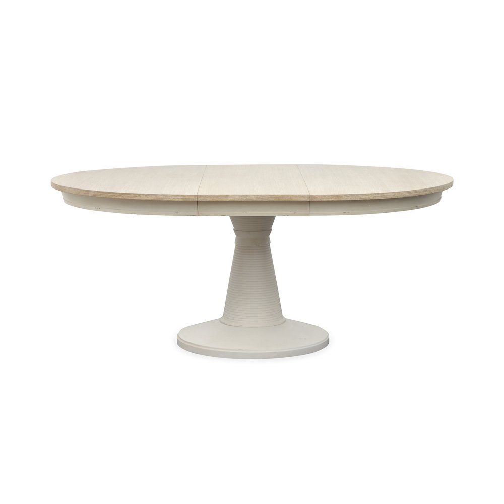 Echo Isles Sea Pearl And Driftwood Extendable 54" Round Dining Table. Picture 4