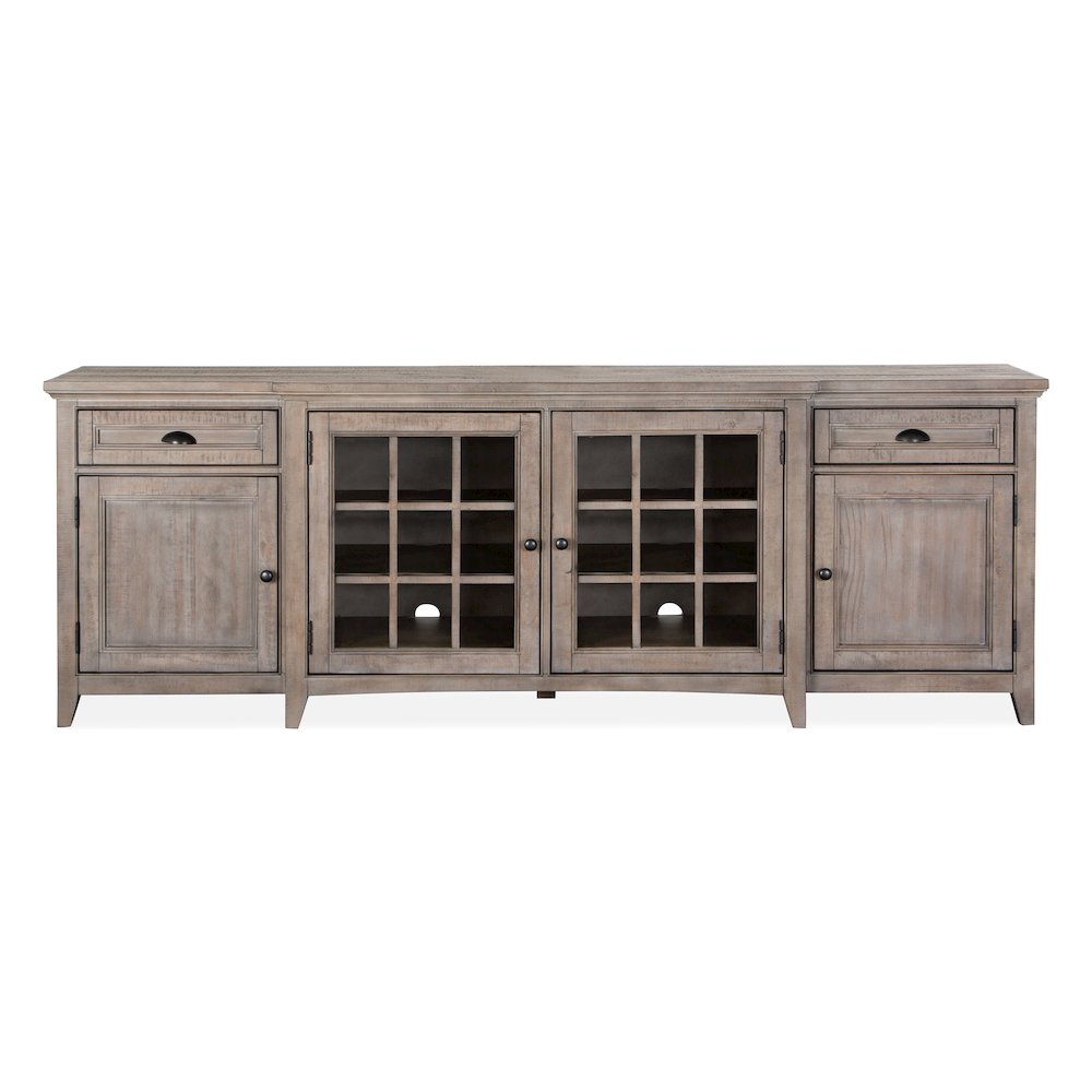 Paxton Place Dovetail Grey 90" Console. Picture 2
