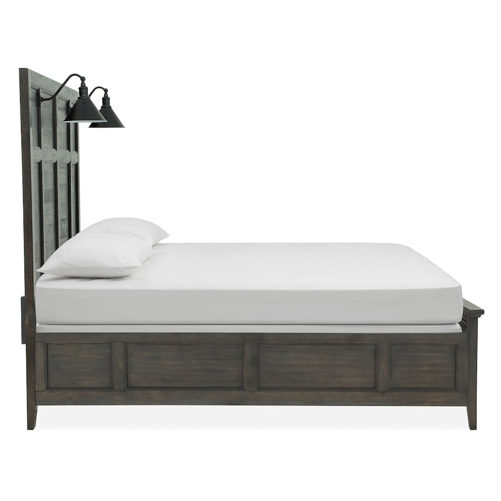 Westley Falls Graphite Queen Lamp Panel Bed. Picture 3