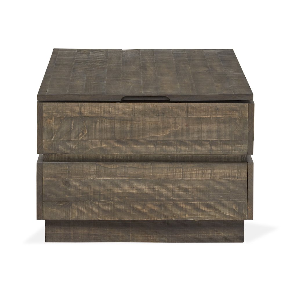 Baisden Tobacco Lift Top Storage Cocktail Table With Casters. Picture 4