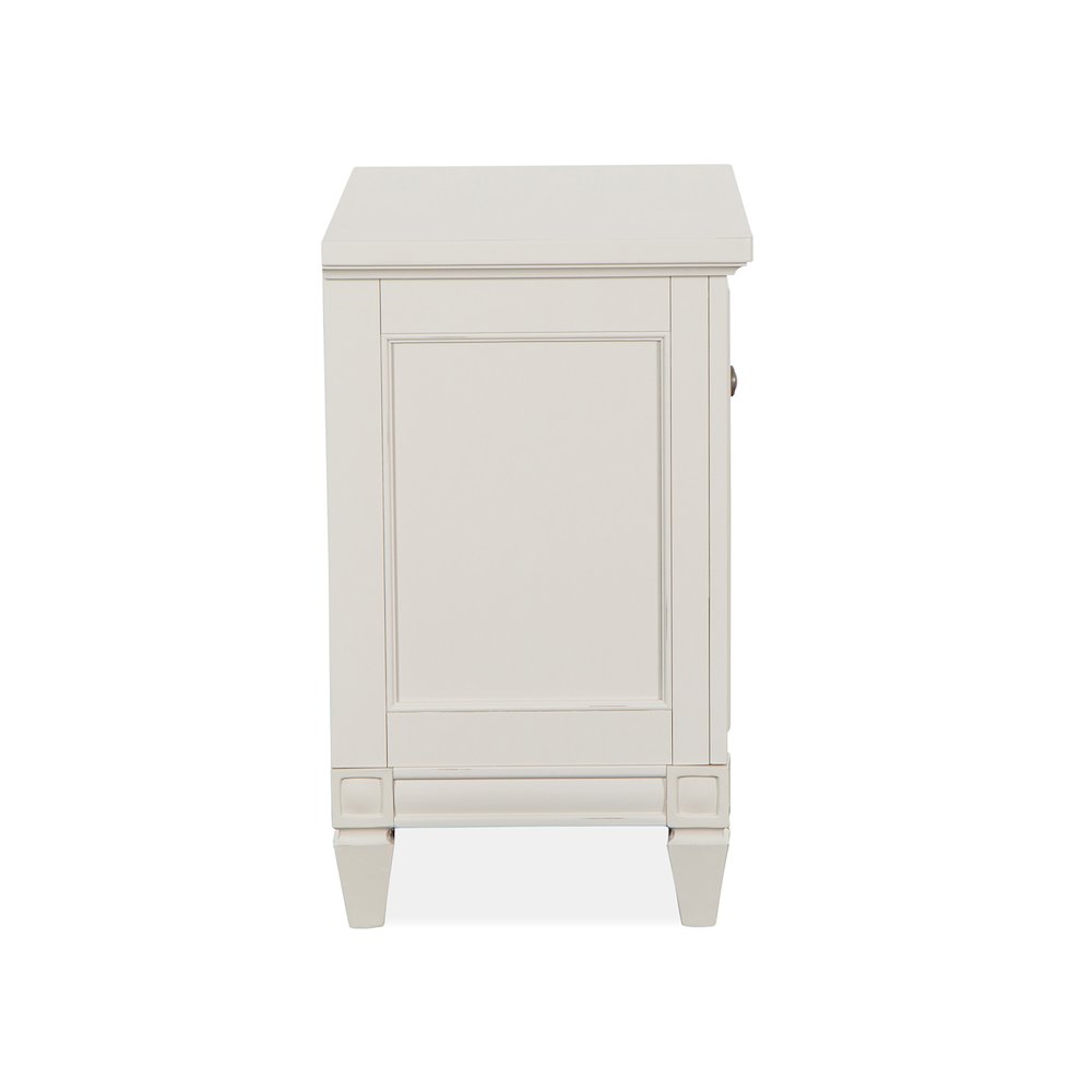 Willowbrook Egg Shell White With Slight Rub Through Drawer Nightstand. Picture 3