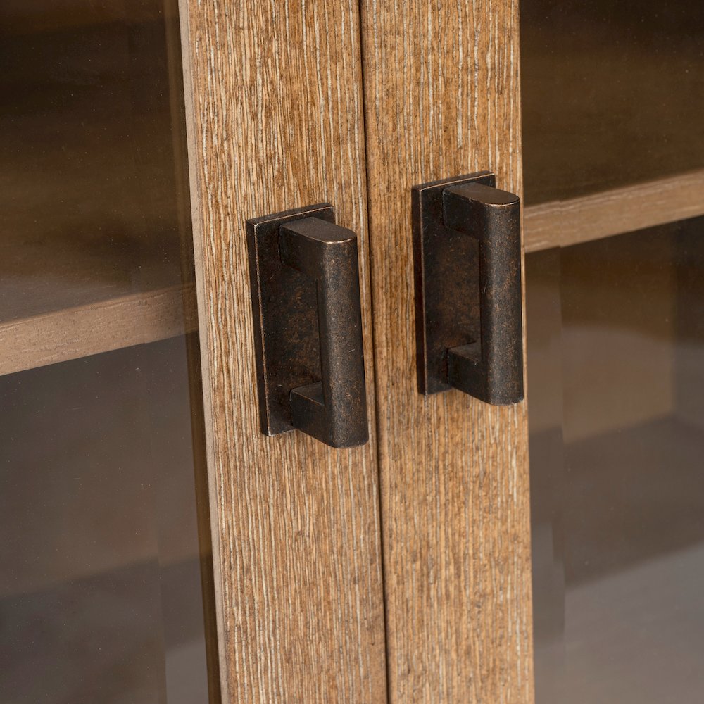 Plum Creek Sierra Brown Display Cabinet. Picture 6