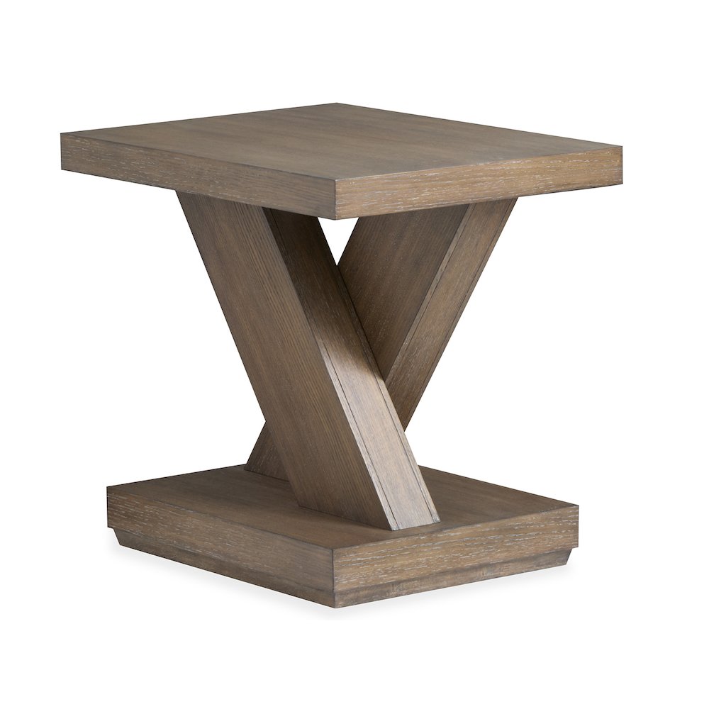 Lansbury Antique Wheat Rectangular End Table. Picture 1