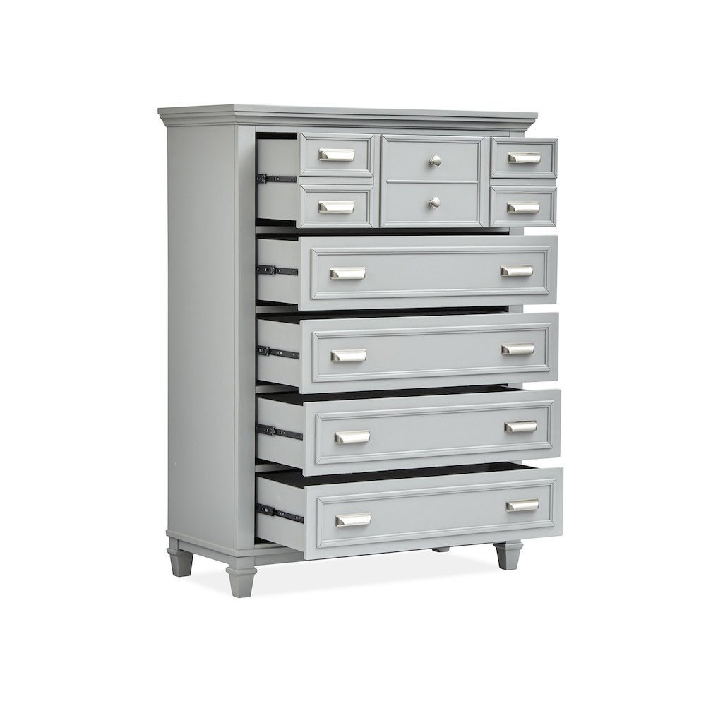 Charleston Harbor Gray Grey Drawer Chest. Picture 4