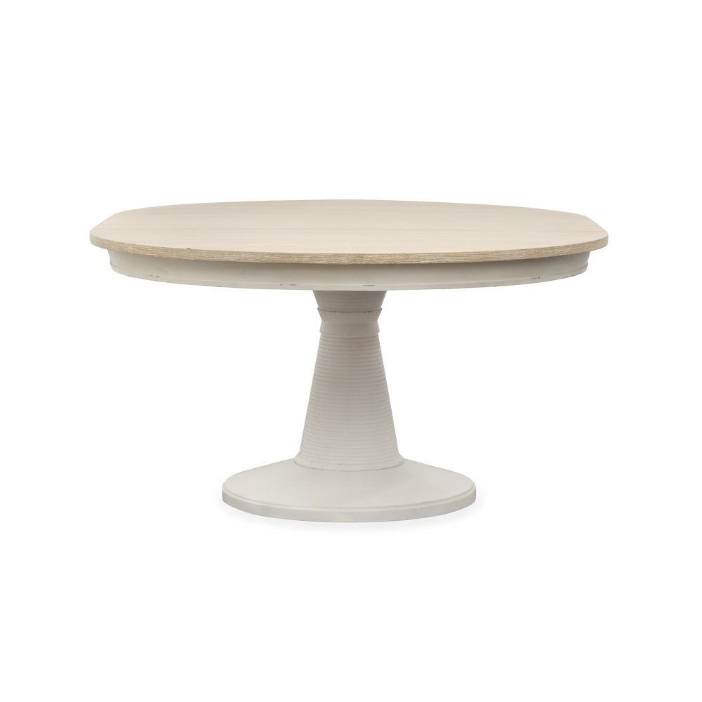 Echo Isles Sea Pearl And Driftwood Extendable 54" Round Dining Table. Picture 2
