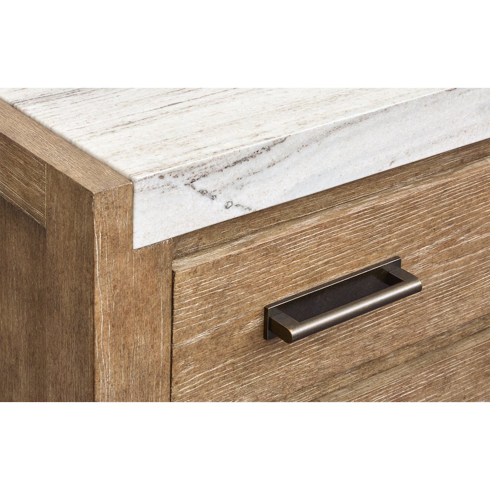 Plum Creek Sierra Brown Open Nightstand. Picture 7