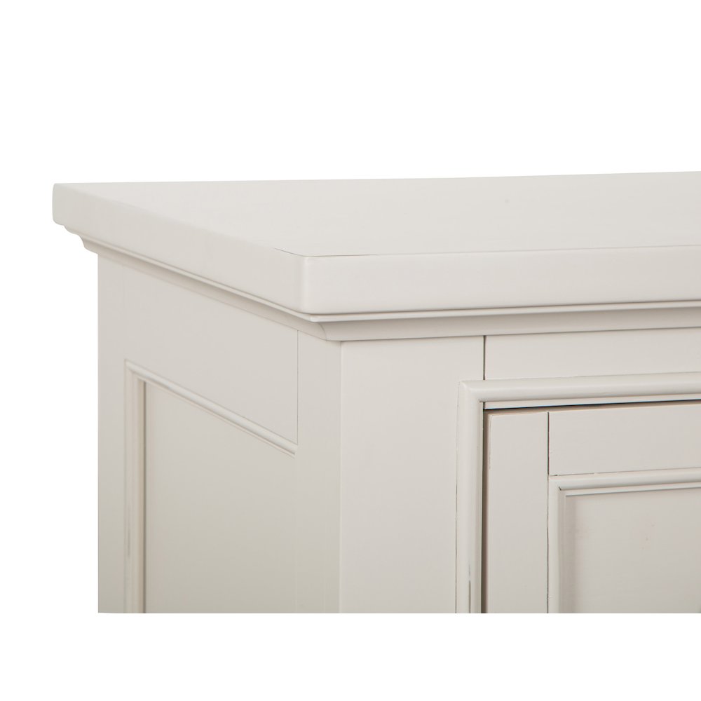 Willowbrook Egg Shell White With Slight Rub Through Drawer Nightstand. Picture 7