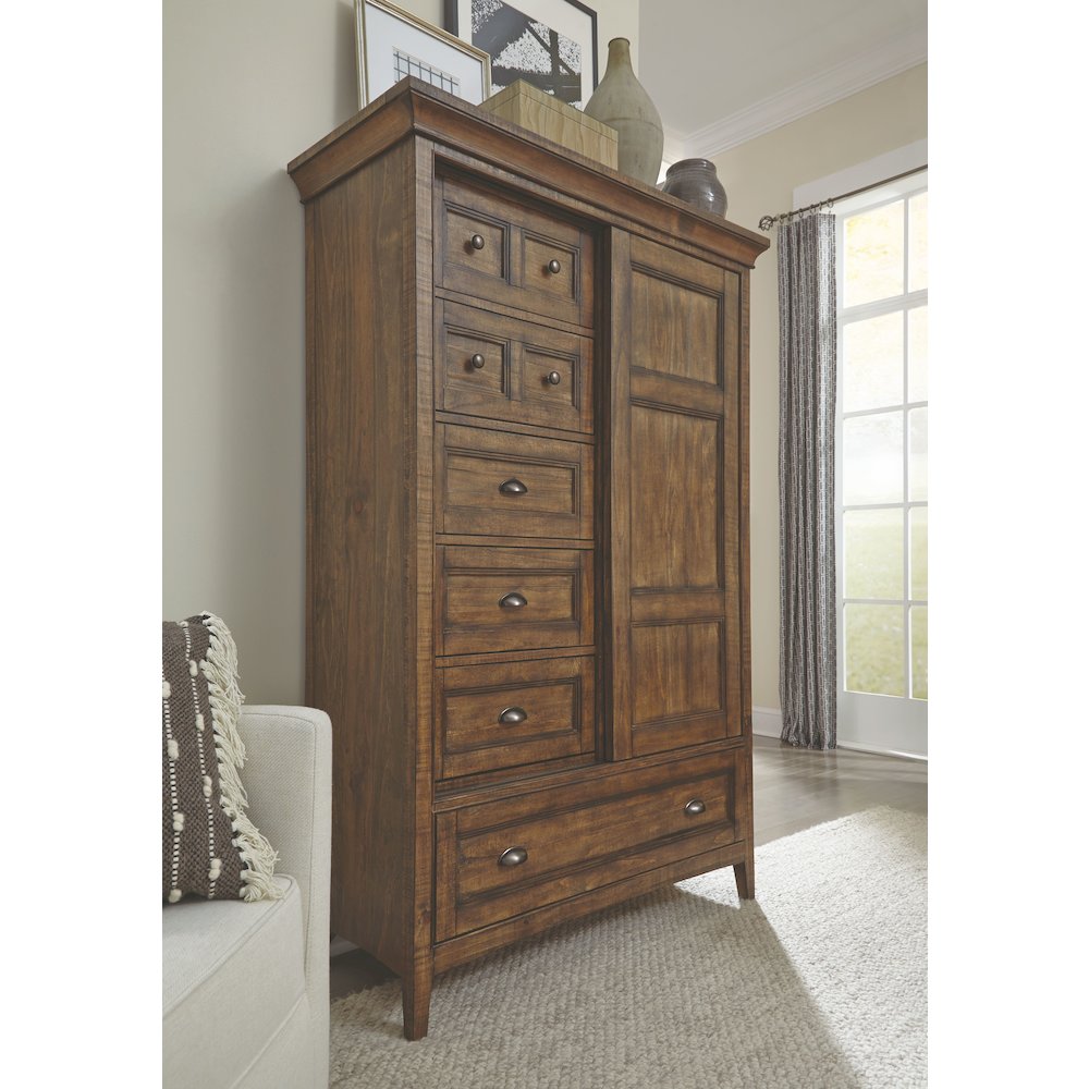 Bay Creek Toasted Nutmeg Door Chest. Picture 4