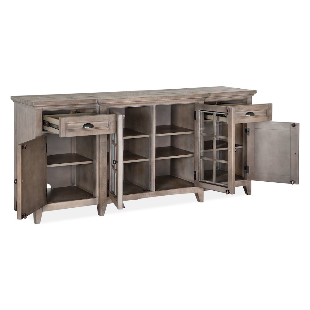 Paxton Place Dovetail Grey 70" Console. Picture 4