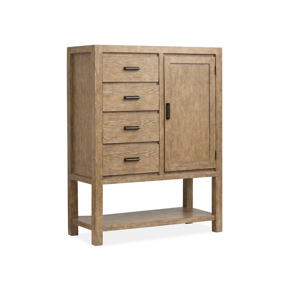 Plum Creek Sierra Brown Door Chest. Picture 1