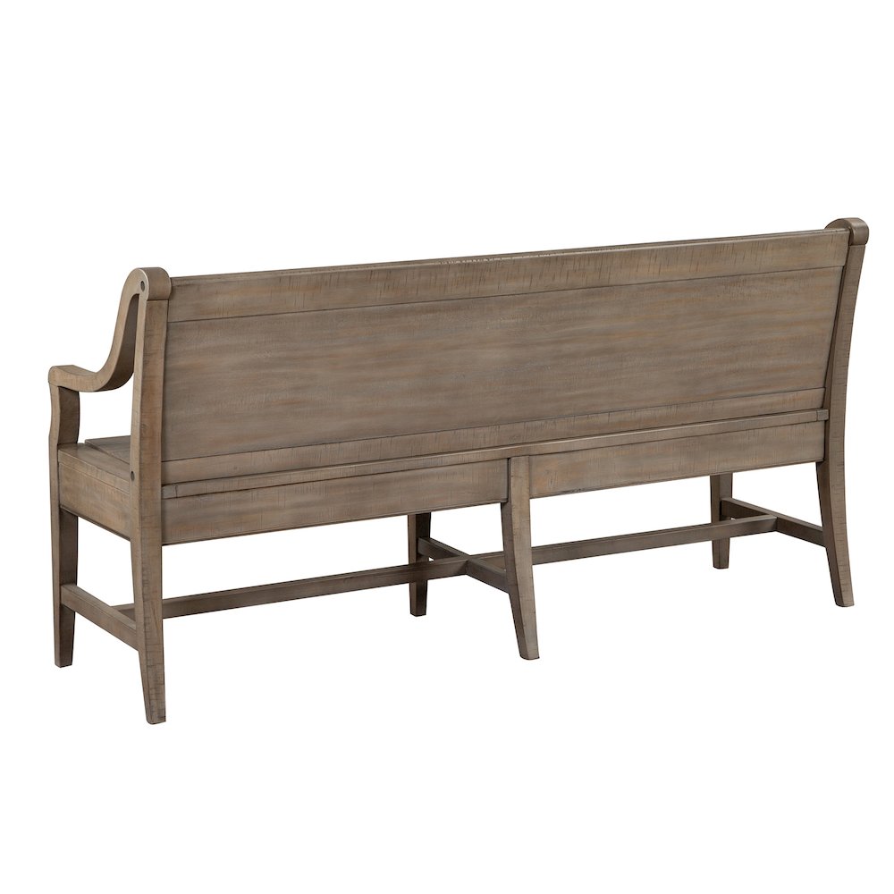 Paxton Place Dovetail Grey Bench. Picture 7